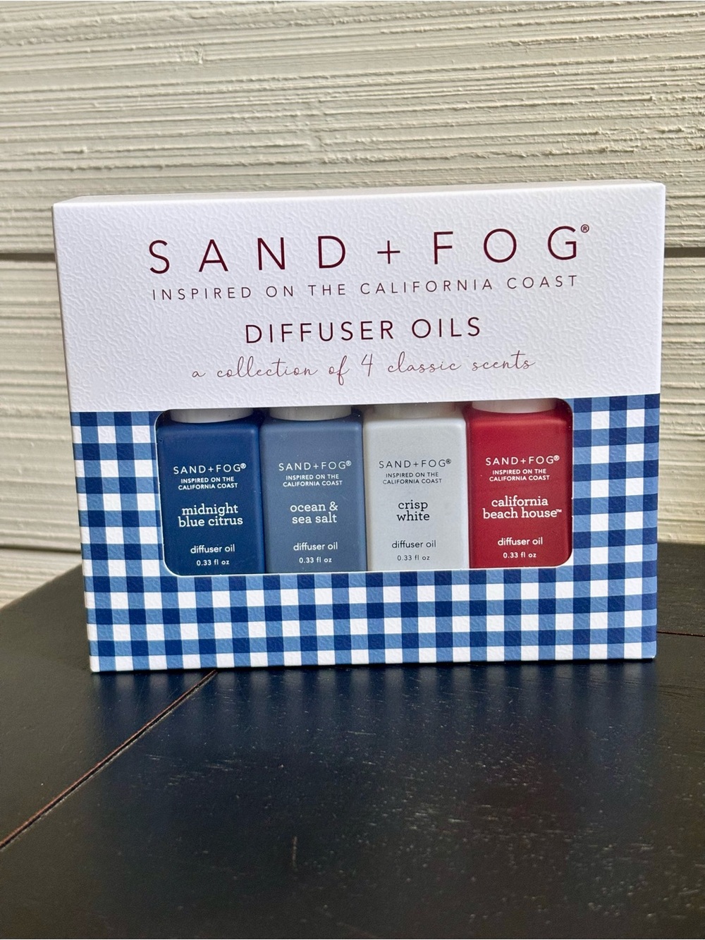 SAND + FOG Diffuser Oils 4 Classic Scents ~ Midnight Ocean Crisp California NEW